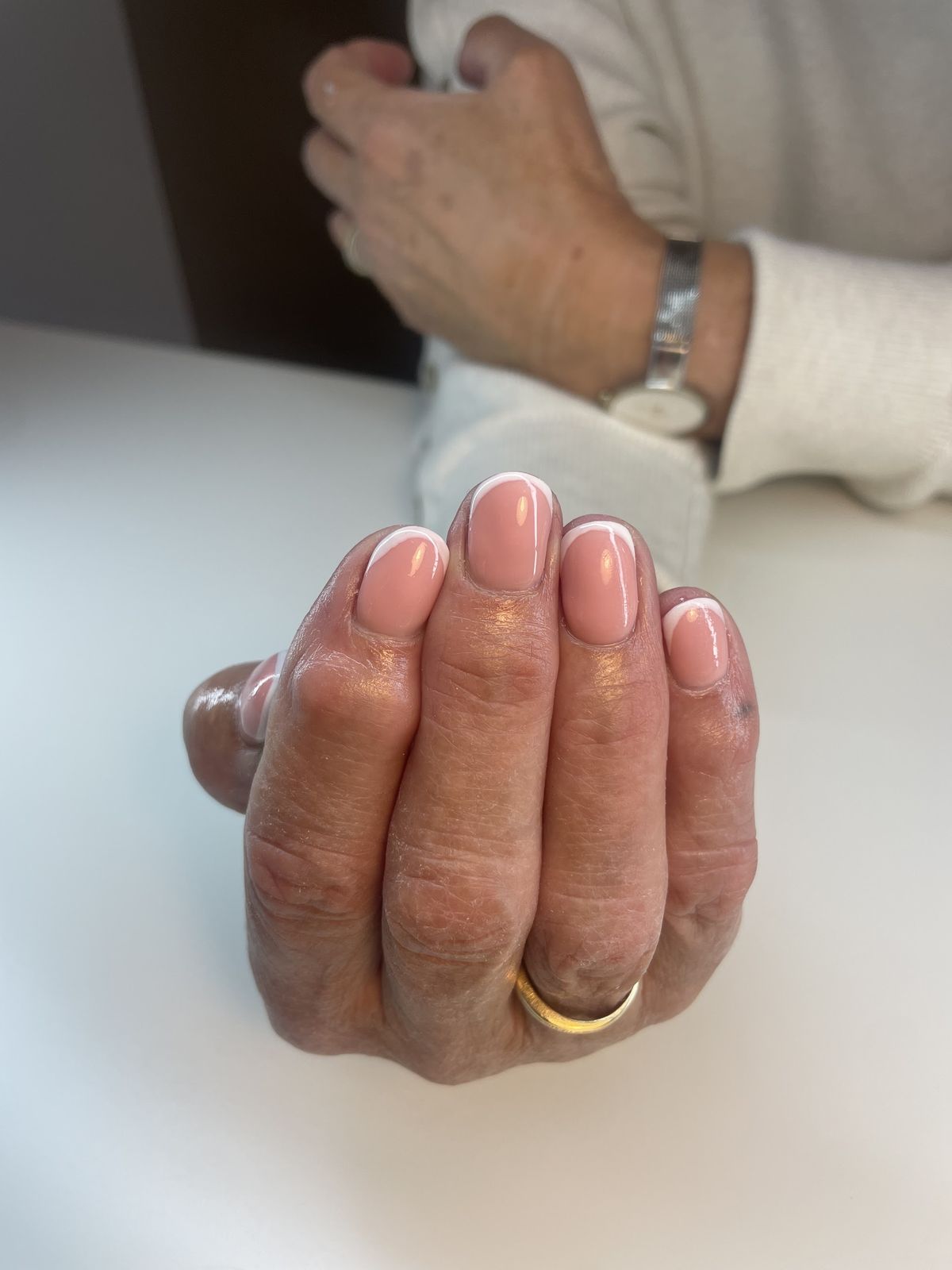 Natuurlijk roze nagels